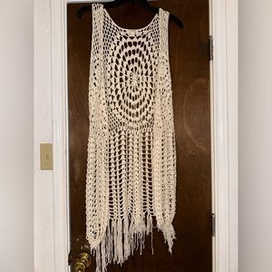 Cream colored vest